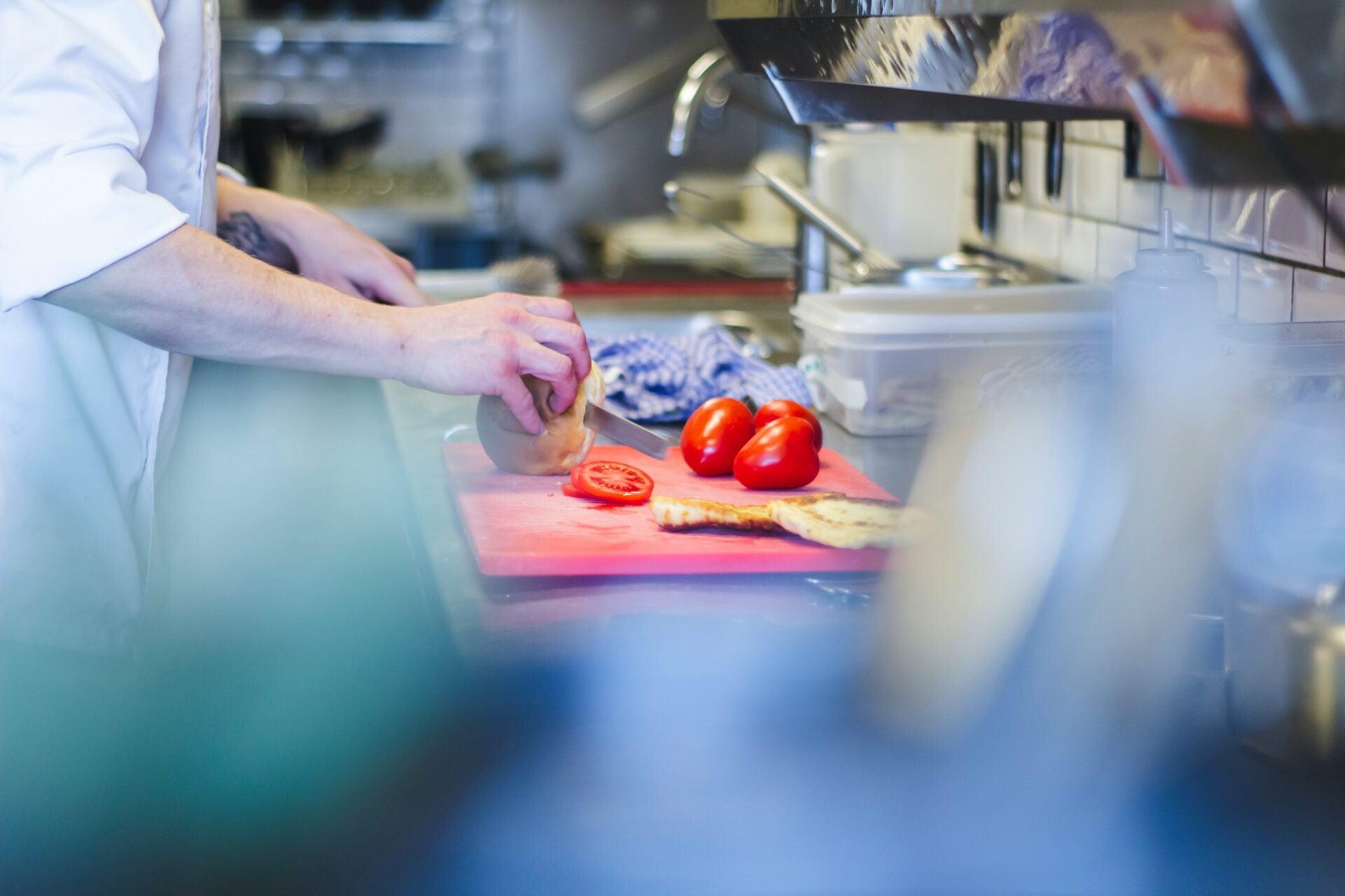 chef cooking in kitchen
