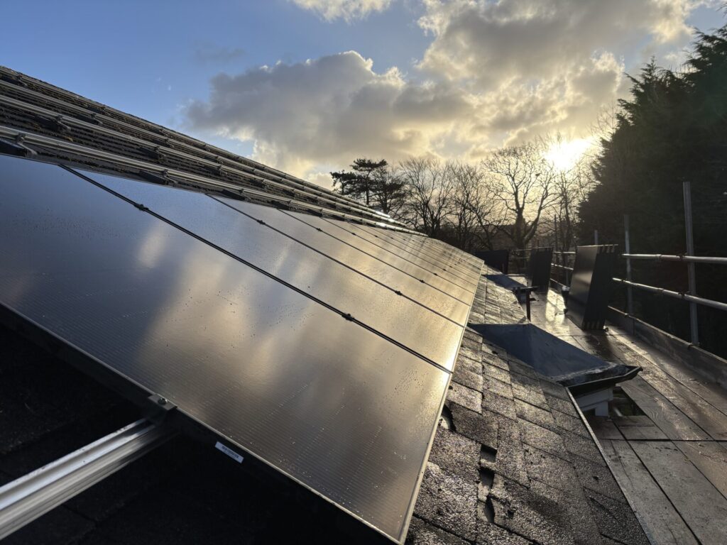 picturesque solar panel shot