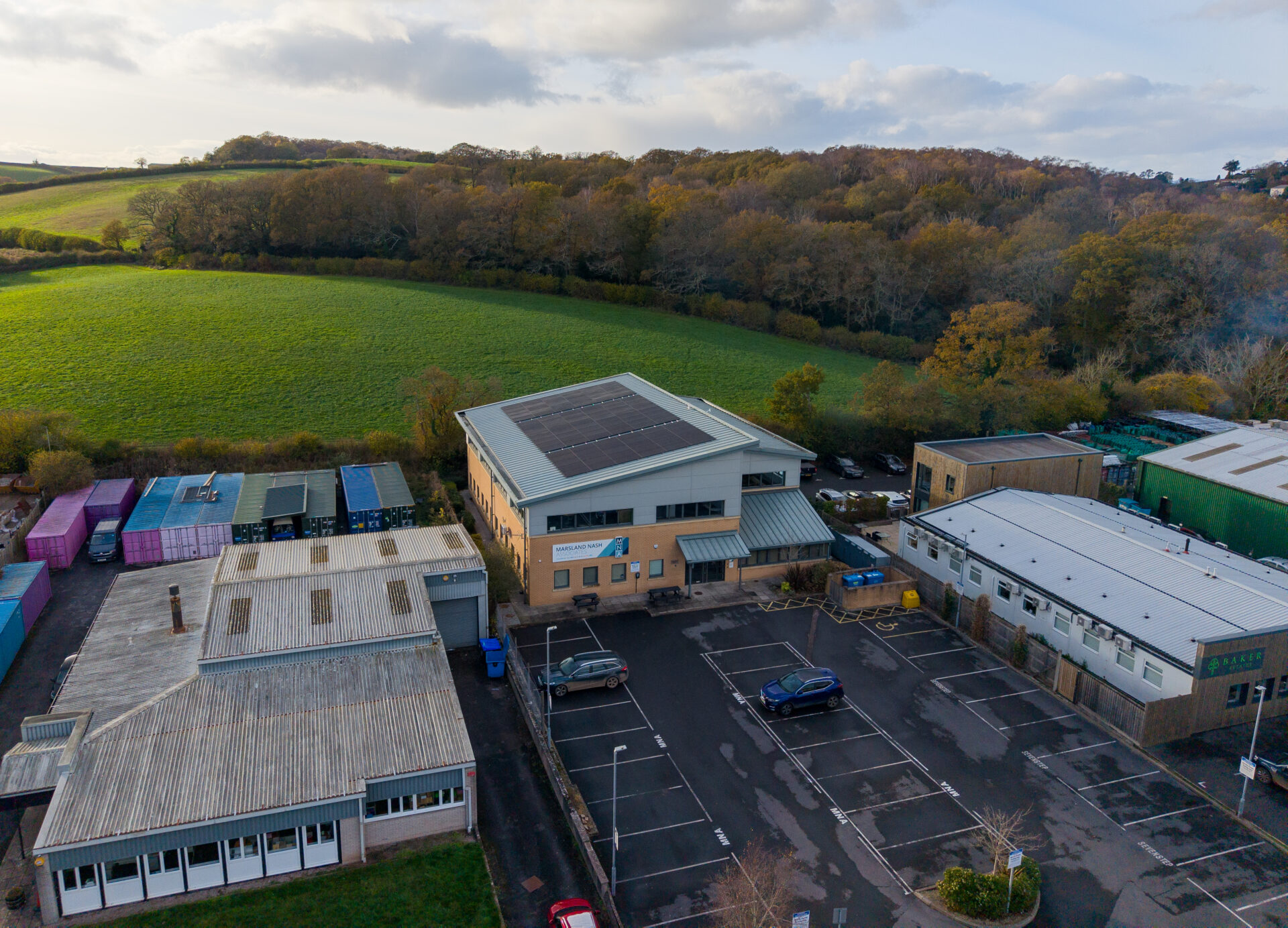 solar installation on commercial roof